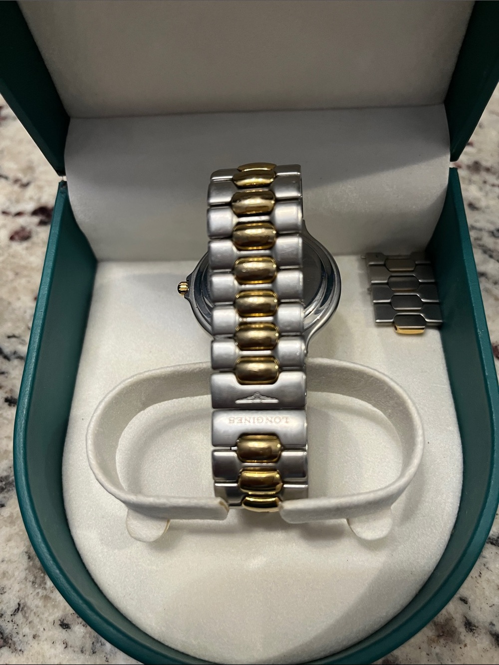 Longines Conquest Two-Tone Gold and Silver Bracelet Watch with White Dial - Picture 2 of 3